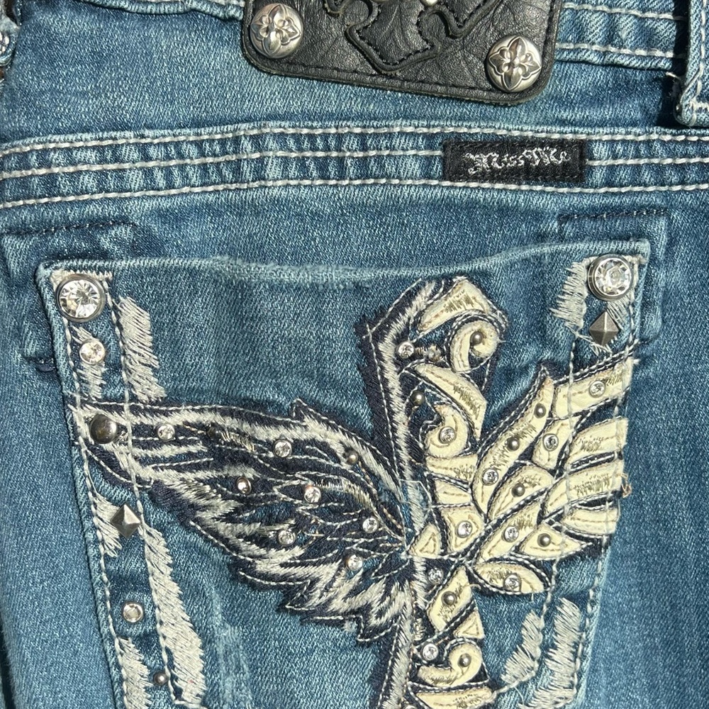 Miss Me Light Blue Embellished Jeans